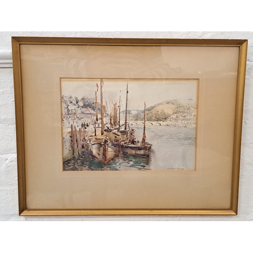 WILLIAM ARTHUR CARRICK (Scottish 1879-1964)
Boats in the harbour, watercolour, signed, 25cm x 36.5cm