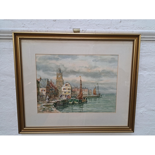 400 - ANTHONY BLISS
In the harbour, watercolour, signed, 27cm x 36.5cm