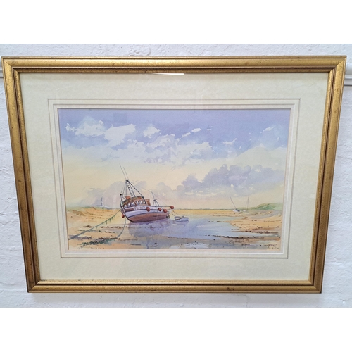 401 - SPINELLI
Low tide, watercolour, signed and dated '98, 33cm x 51cm