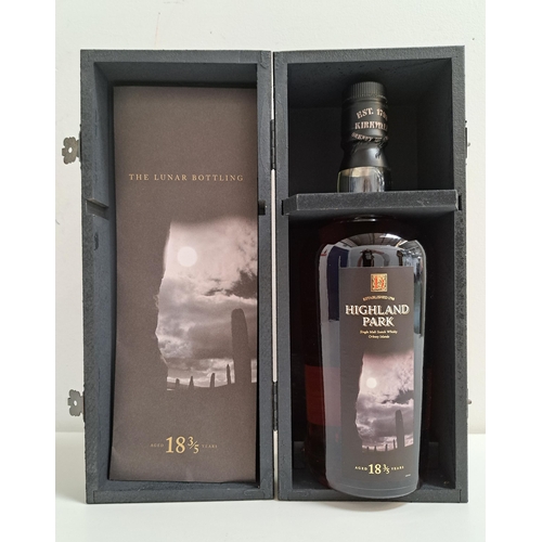 HIGHLAND PARK - THE LUNAR BOTTLING SINGLE MALT SCOTCH WHISKY ORKNEY ISLES
aged 18 3/5 years, 70cl and 45.1%. Level low neck. in box with information leaflet. 1 bottle
