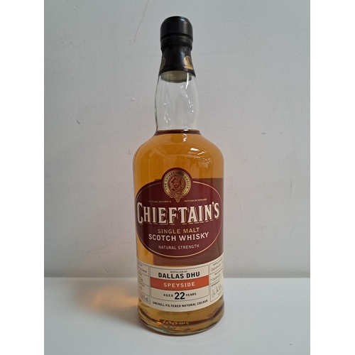 382 - DALLAS DHU 22 YEAR OLD SINGLE MALT SCOTCH WHISKY 
Ian MacLeod, Chieftain's Choice series. Distilled ... 