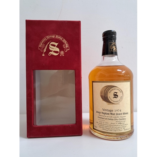 384 - DALLAS DHU 24 YEAR OLD SINGLE MALT SCOTCH WHISKY 
Signatory Vintage, Vintage collection Dumpy. Disti... 