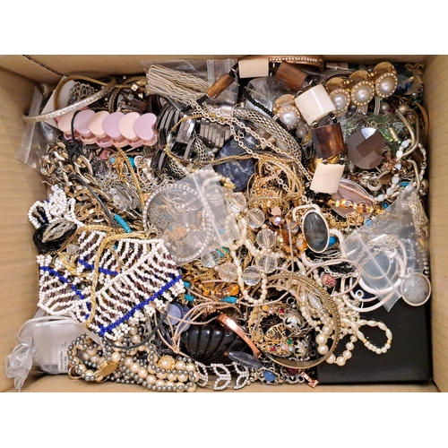 28 - LARGE SELECTION OF COSTUME JEWELLERY
including simulated pearls, necklaces, pendants, bracelets, ban... 