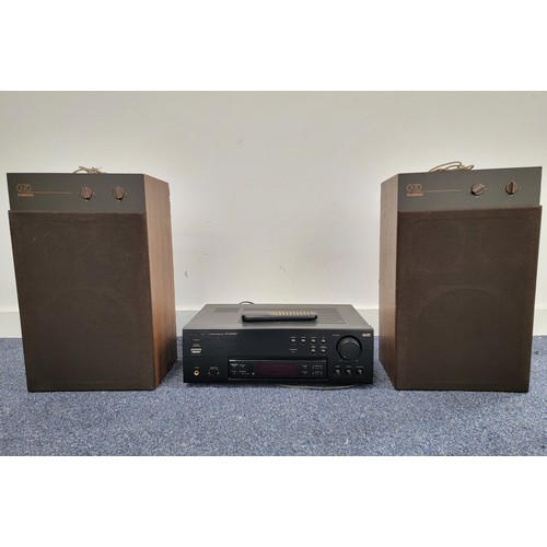 PIONEER STEREO RECIEVER
model SX-205RDS, a combination CD/DVD player and amplifier, together with a pair of Goodmans Q70 speakers