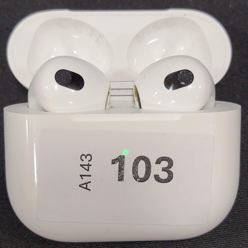PAIR OF APPLE AIRPODS 3RD GENERATION
in MagSafe charging case