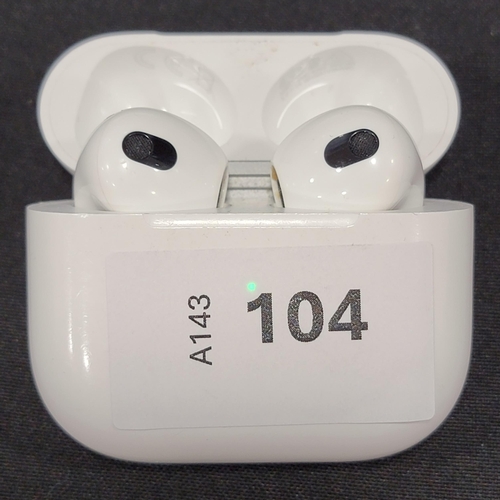 PAIR OF APPLE AIRPODS 3RD GENERATION
in lightning charging case