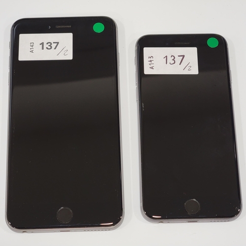 TWO APPLE IPHONES
comprising an Iphone 6 plus, IMEI 359240063050669; and an Iphone 6s, IMEI 359483089573328, both Apple Account locked (2)
Note: It is the buyer's responsibility to make all necessary checks prior to bidding to establish if the device is blacklisted/ blocked/ reported lost. Any checks made by Mulberry Bank Auctions will be detailed in the description. Please Note - No refunds will be given if a unit is sold and is subsequently discovered to be blacklisted or blocked etc.