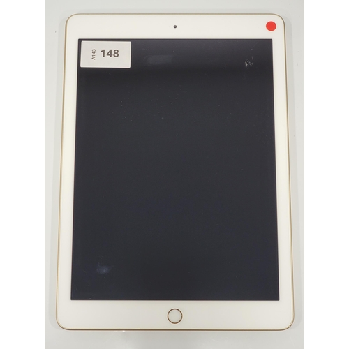 APPLE IPAD 5TH GENERATION - A1822 - WIFI 
serial number GCGVM9AMHP9X. Apple account locked. 
Note: It is the buyer's responsibility to make all necessary checks prior to bidding to establish if the device is blacklisted/ blocked/ reported lost. Any checks made by Mulberry Bank Auctions will be detailed in the description. Please Note - No refunds will be given if a unit is sold and is subsequently discovered to be blacklisted or blocked etc.