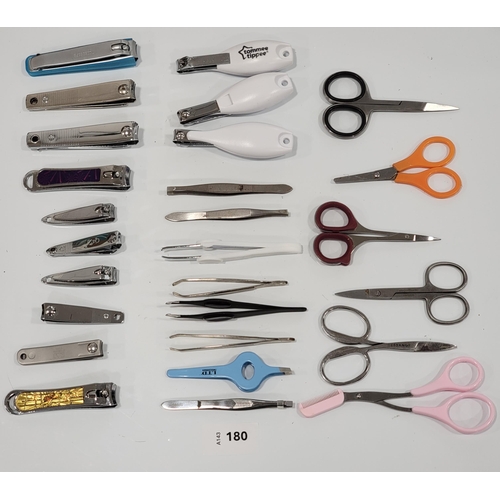 SELECTION OF NAIL CARE INSTRUMENTS, SCISSORS, TWEEZERS ECT
Note: You must be over the age of 18 to bid on this lot.