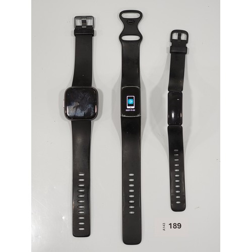 SELECTION OF THREE FITBITS
comprising a Charge 5, Versa 2 and Inspire 2