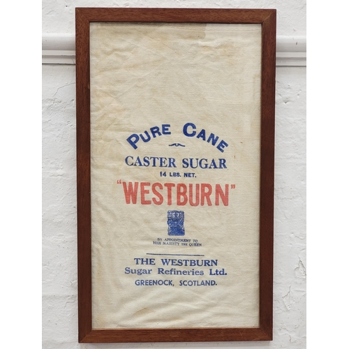 231 - THE WESTBURN CASTER SUGAR
a printed sugar bag, framed, 44cm x 24.5cm