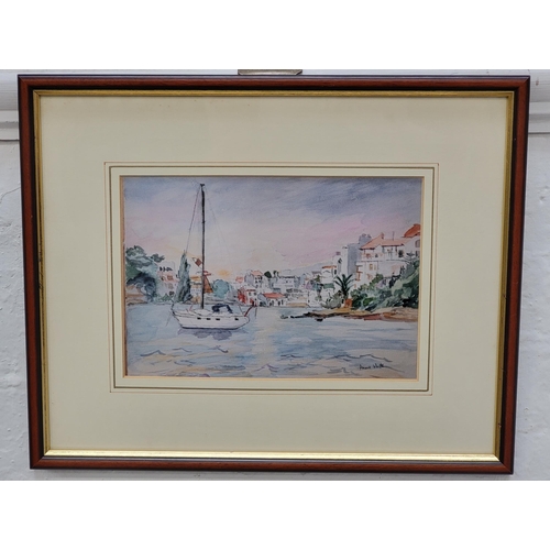 385 - ANNIE WHITE
Porto Petro, Mallorca, watercolour, signed, 13cm x 19cm