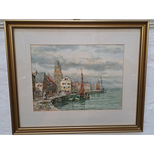 406 - ANTHONY BLISS
In the harbour, watercolour, signed, 27cm x 36.5cm