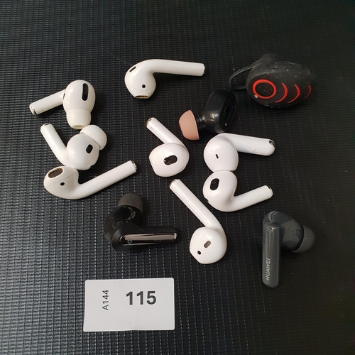 SELECTION OF TWELVE LOOSE EARBUDS
including Apple, Soundcore and Huawei (12)