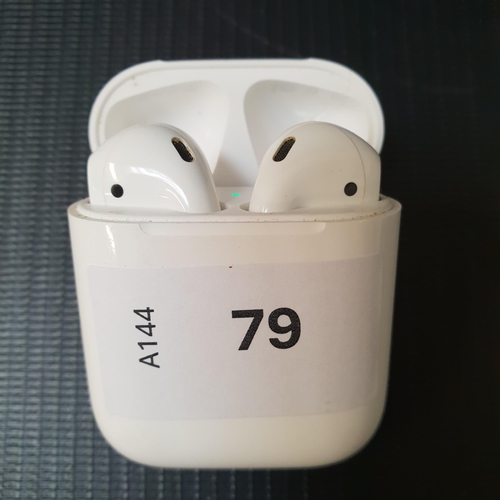 PAIR OF APPLE AIRPODS 1ST GENERATION
in Lightning charging case