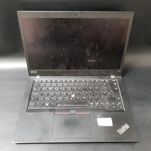 LENOVO THINKPAD X13 GEN 1 LAPTOP
serial number PC-1RA9SN. Wiped. Some wear and scuff to outer case
Note: It is the buyer's responsibility to make all necessary checks prior to bidding to establish if the device is blacklisted/ blocked/ reported lost. Any checks made by Mulberry Bank Auctions will be detailed in the description. Please Note - No refunds will be given if a unit is sold and is subsequently discovered to be blacklisted or blocked etc.