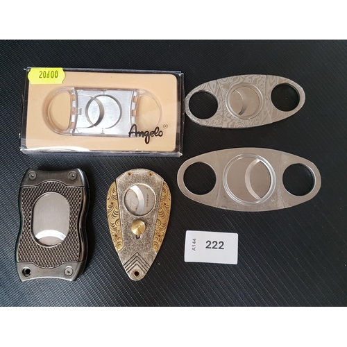 FIVE CIGAR CUTTERS
one by Calibri
Note: You must be over the age of 18 to bid on this lot.