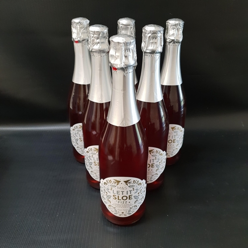 SIX BOTTLES OF M&S LET IT SLOE FIZZ
75cl and 4%
Note: You must be over 18 Years of Age to bid on this lot.