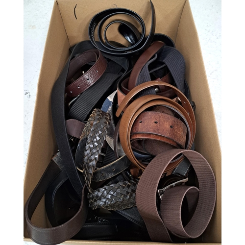 1 - ONE BOX OF LADIES AND GENTS BELTS