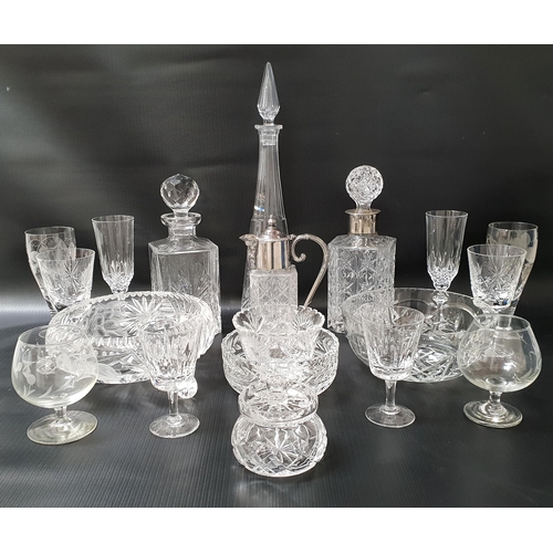 157 - LARGE SELECTION OF GLASSWARE
including three Edinburgh crystal wines, brandy balloons, champagne flu... 