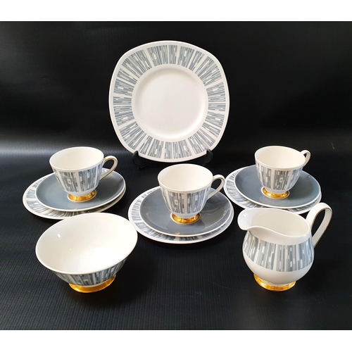 184 - TUSCAN MANHATTAN TEA SET
comprising twelve cups and saucers, eleven side plates, sandwich plate, mil... 