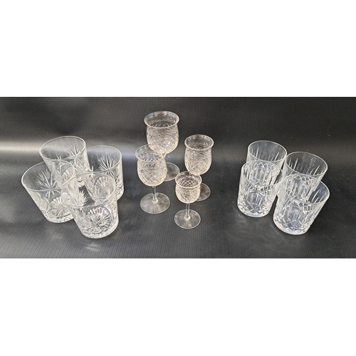 179 - MIXED LOT OF GLASSWARE
comprising sixteen various size whisky tumblers and sixteen various size this... 