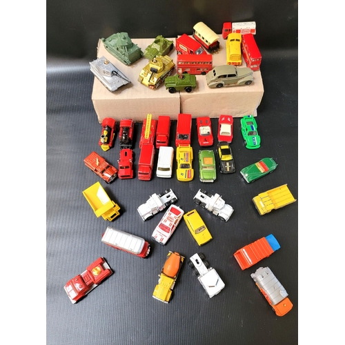 370 - ASSORTMENT OF VINTAGE DIE CAST VEHICLES
including Matchbox, Corgi, Lledo, Dinky, etc.