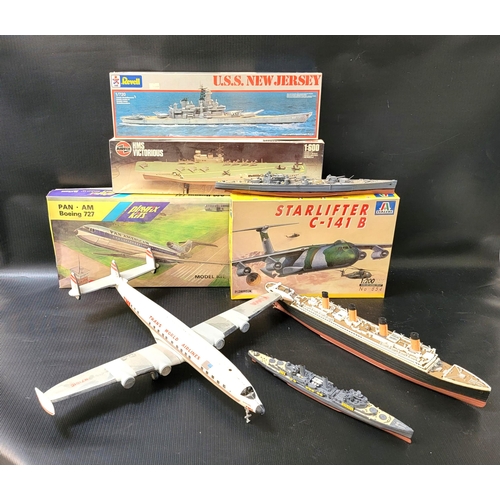 372 - VARIOUS BOXED MODELS
including Airfix HMS Victorious, Revell Titanic, Revell U.S.S New Jersey, some ... 