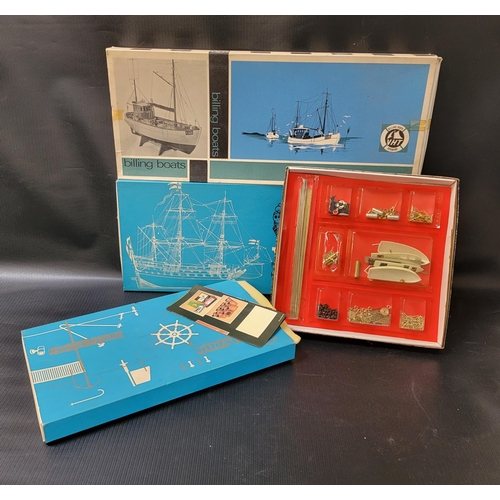 373 - TWO BILLING BOAT KITS IN BOXES
consisting WASA Gustav II Adolfs regalskepp and Nordskutter, and two ... 