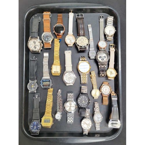 63 - SELECTION OF LADIES AND GENTLEMEN'S WATCHES
including Viceroy, Timex, Casio, DKNY, Braun, Tommy Hilf... 