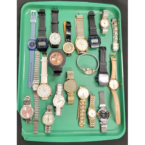 100 - SELECTION OF LADIES AND GENTLEMEN'S WRISTWATCHES
including Swatch, Casio, Ravel, G-Shock, Citizen, C... 