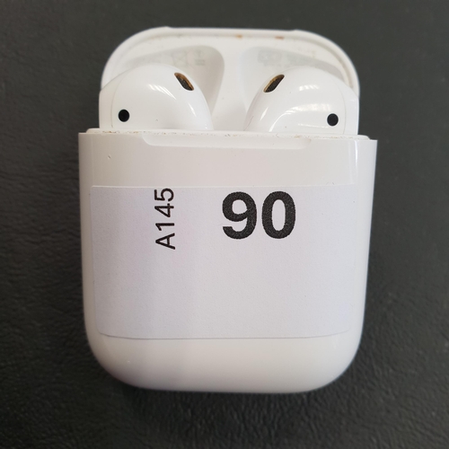 90 - PAIR OF APPLE AIRPODS 2ND GENERATION
in Lightning charging case