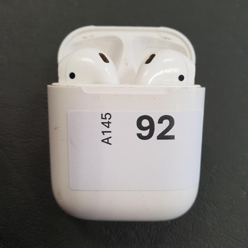 92 - PAIR OF APPLE AIRPODS 1st GENERATION
in Lightning charging case