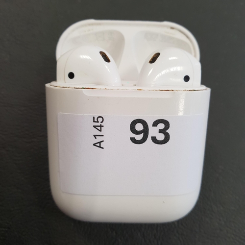 93 - PAIR OF APPLE AIRPODS 2ND GENERATION
in Lightning charging case