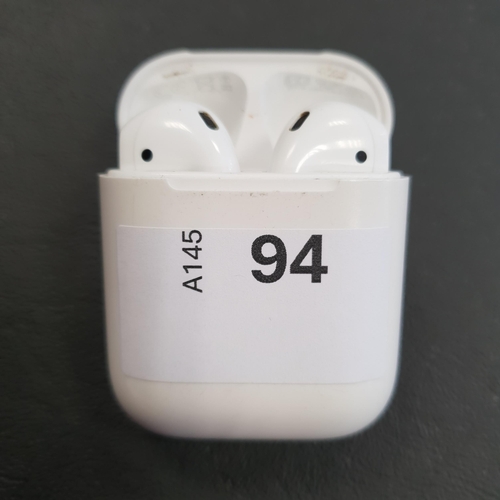 94 - PAIR OF APPLE AIRPODS 2ND GENERATION
in Lightning charging case