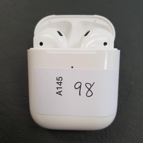 98 - PAIR OF APPLE AIRPODS 2ND GENERATION 
in Wireless charging case