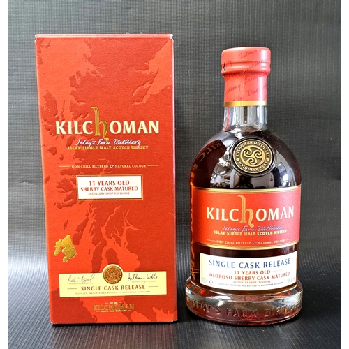 378 - KILCHOMAN 11 YEAR OLD ISLAY SINGLR MALT SCOTCH WHISKY
Single Cask Release - Distillery Shop Exclusiv... 