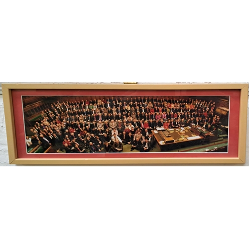 414 - THE LABOUR PARTY
photographic print of the 1997 Labour party in the House of Commons, signed by many... 