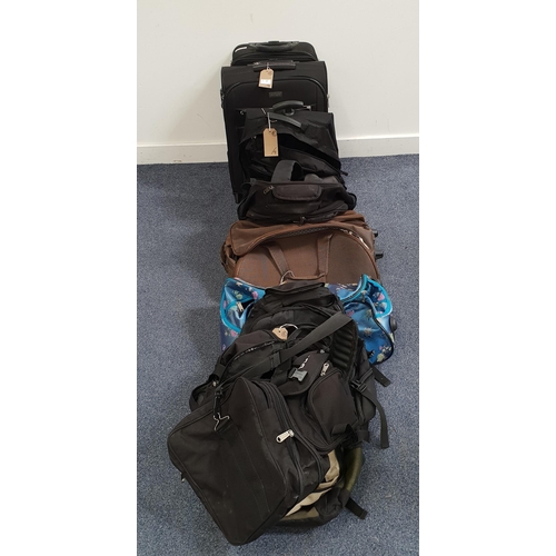 2 - SELECTION OF TWO SUITCASES, FOUR RUCKSACK AND TWO HOLDALLS
including Antler, Dunlop and Saxoline
Not... 