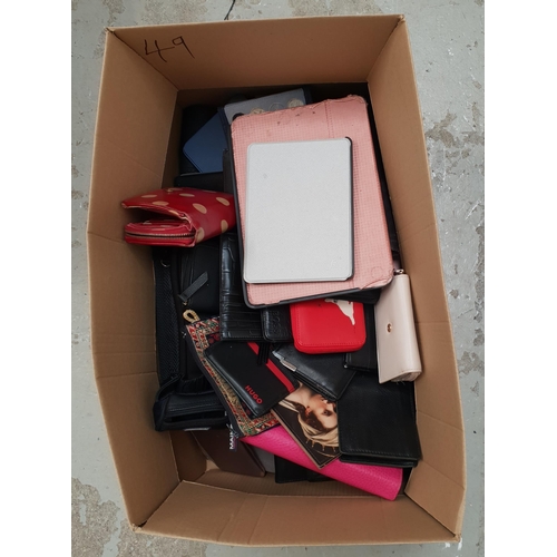 49 - ONE BOX OF PROTECTIVE CASES, PURSES AND WALLETS
branded and unbranded