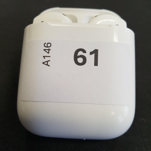 61 - PAIR OF APPLE AIRPODS 2ND GENERATION
in Lightning charging case