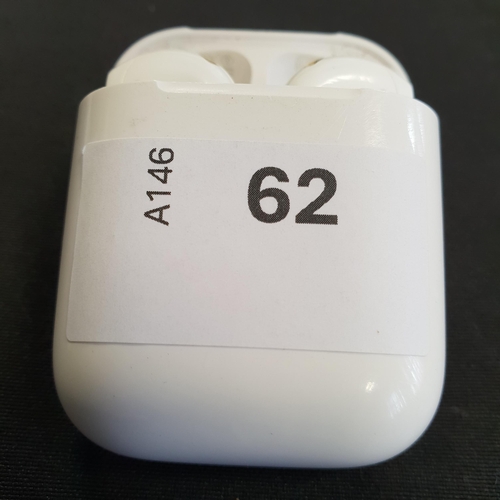 62 - PAIR OF APPLE AIRPODS 2ND GENERATION
in Lightning charging case