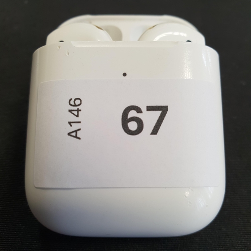 67 - PAIR OF APPLE AIRPODS 2ND GENERATION
in Wireless charging case