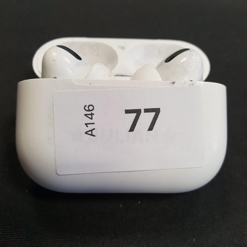 77 - PAIR OF APPLE AIRPODS PRO
in Pro charging case
Note: With personalisation 'Julian' and some pen stai... 