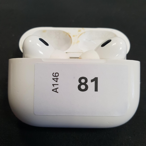 81 - PAIR OF APPLE AIRPODS PRO 2nd GENERATION
in Magsafe Charging case (Lightning)
Note: They are very di... 