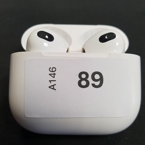 89 - PAIR OF APPLE AIRPODS 3RD GENERATION
in lightning charging case