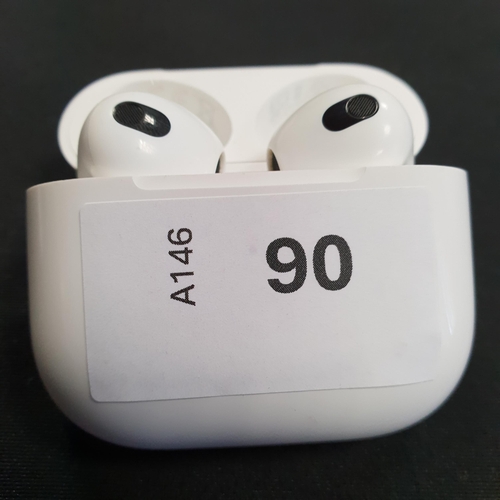 90 - PAIR OF APPLE AIRPODS 3RD GENERATION
in lightning charging case