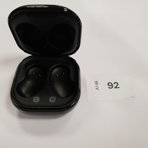 92 - PAIR OF SAMSUNG EARBUDS
in charging case, model SM-R180