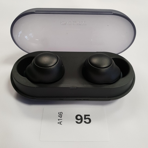 95 - PAIR OF SONY WF-C500 EARBUDS
in charging case, model YY2952