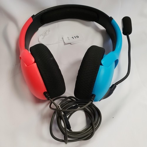 119 - NINTENDO SWITCH PDP GAMING HEADSET